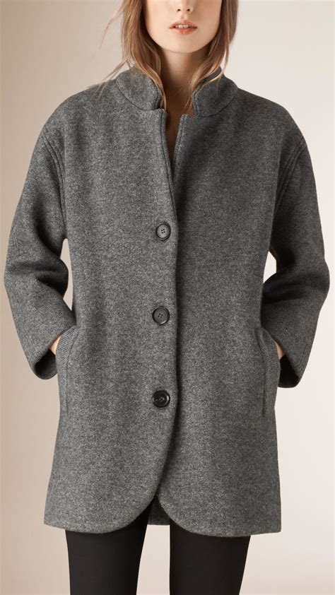 Wool Cardigan in Mid grey 